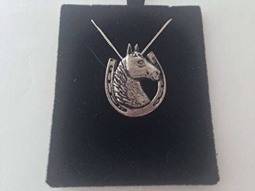 Pendentif Fer à Cheval Argent Sterling 925 fait main avec sa boîte écrin raffinée