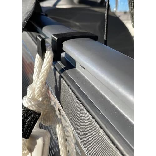 2 Pack Boat Fender Hook Compatible with Seadoo Switch Top Rail 3/8 Inch Rope Holder PLA Marine Accessory Dock Line Organizer Waterproof Storage Solution Easy Snap Installation