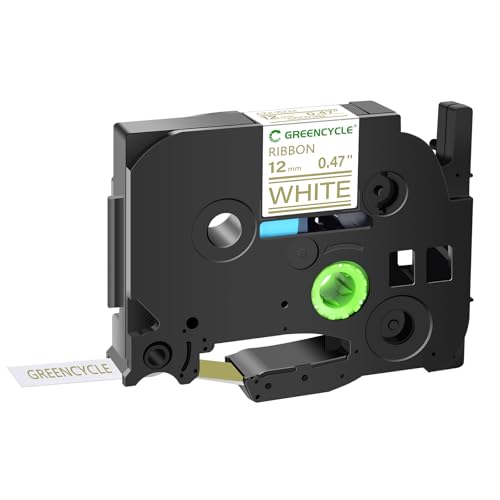 GREENCYCLE Compatible for Brother P-Touch Satin Ribbon Label Tape TZe-R234 Fabric 12mm 0.47