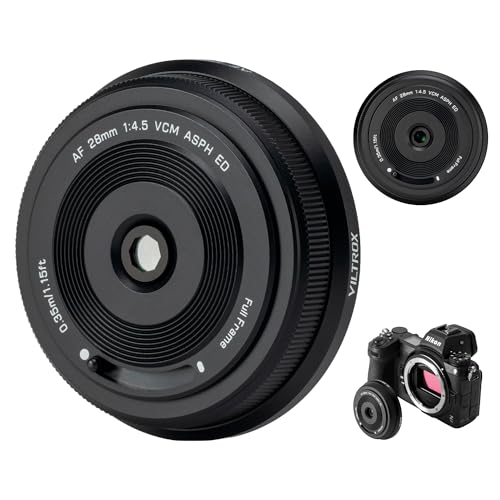 VILTROX AF 28mm F4.5 Z�}�E���g�t���t���[�������Y Nikon�p �I�[�g�t�H�[�J�X�L�p�p���P�[�L�����Y Z5 Z6 Z6II Z7 Z7II Z8 Z9 Zf Zfc Z30 Z50�p �y�ʃR���p�N�g�v���C�������Y Z�}�E���g�J�����p