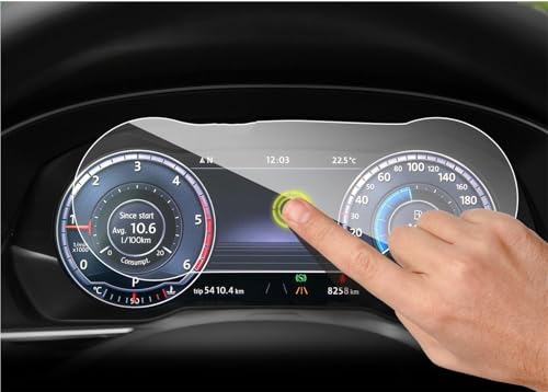 Film verre trempé voiture finis les reflets et rayures sur l'écran Passat B8 12.3