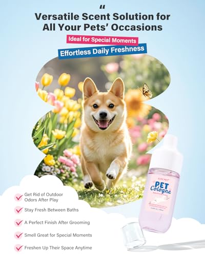 image for GJYC PET Dog & Cat Perfume | Long-Lasting Baby Powder Scent Deodorizin