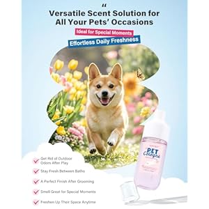 Dog & Cat Perfume | Long-Lasting Baby Powder Scent Deodorizing Spray | Fur-Conditioning Cologne, Non-Sticky Formula | Travel-Friendly, 3.38 fl. oz Dog Cat Perfume Long Lasting Baby Powder Scent Deodorizing Spray Fur Conditioning Cologne Non Sticky Formula Travel Friendly 338 fl oz