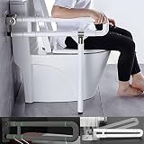 barra seguridad wc 💖【Riel de Soporte de pared con Riel de Agarre Plegable para WC】: este riel de soporte sirve como un riel de agarre adicional en el área del lavabo o del inodoro. El asa de soporte de pared se puede mover de forma cómoda y segura, la articulación fuerte garantiza que el asa plegable no se caiga. Esta manija de inodoro de acero inoxidable tiene un excelente rendimiento de soporte, con una carga máxima de 300-350 kg, que puede satisfacer las necesidades de la mayoría de las personas.