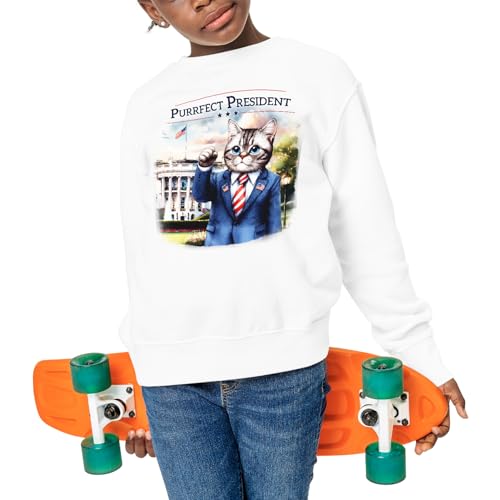 Purrfect President Cat Raise Fist Fight Survived Election 2024 Adult Youth T-Shirt Hoodie Sweatshirt4