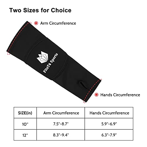 Fitst4 Volleyball Arm Sleeves- Passing Forearm Sleeves With Protection Pad And Thumbhole For Youth 1 Pair #TOP1