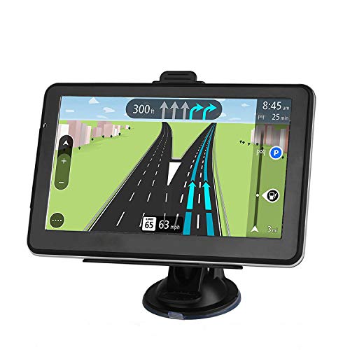 GPS Navigation for Car, 7 Inch 8GB HD Touch Screen Built-in 256MB GPS Navigation System Spoken Turn-by-Turn Directions for Car Vehicle GPS Navigator with Lifetime Map Update