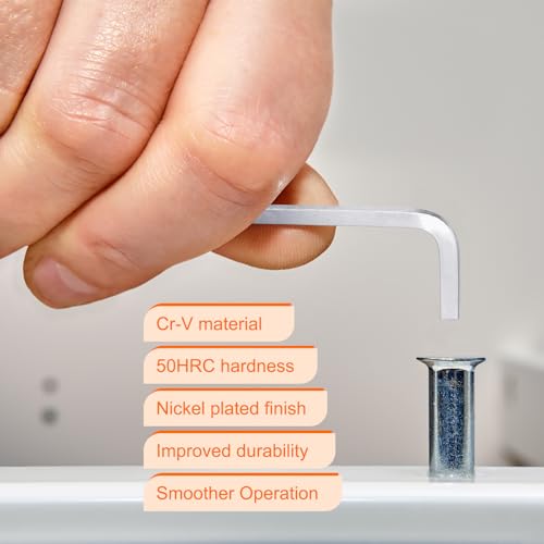 sourcing map 2pcs L-Shaped Square Head Wrench 8mm Carbon Steel L-Key 4 Points Metric Bolt Wrenches Repairing Tool for Basic Home Repair DIY Project and General Applications - Image 4