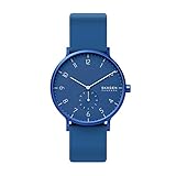 Wasserdichtigkeit: 3 ATM Skagen Unisex Erwachsene Analog Quarz Uhr mit Silikon Armband SKW6508