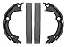 Wagner Z932 Parking Brake Shoe Set, Rear