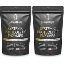 Systemic Proteolytic Enzymes | Advanced Enzyme Complex | Supports Digestion, Circulation & Immune Function | 60 Vegan Capsules | Non-GMO | Gluten-Free Enzyme Supplement Pack of 2