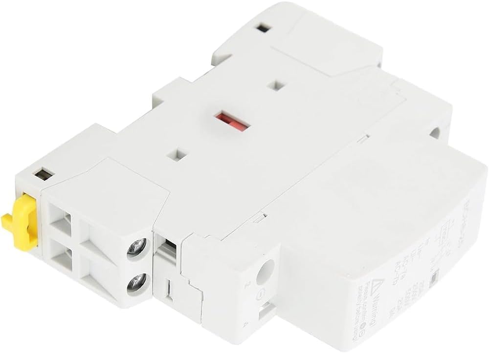 2 Pezzi Relè DC, BCH8-25 2NO 50/60HZ 25A Relè per Casa 12V/24V Tensione Bobina, Montaggio su Guida DIN, per Sistema di Controllo Intelligente di Circuito di Alimentazione (DC 12V)