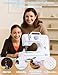 LoMoTive Sewing Machine for Beginners - Portable Electric Hand Mini Sewing Machine 12 Built-In Stitches with 2 Speed Foot Pedal Small Handheld Maquina de Coser Blue