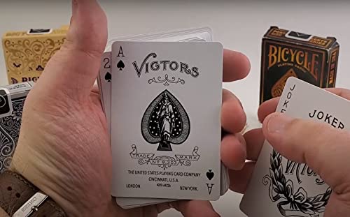 Bicycle Playing Cards 6 Decks Victors Back Bulk Bundle | 3 Red Decks 3 Blue Decks #TOP4