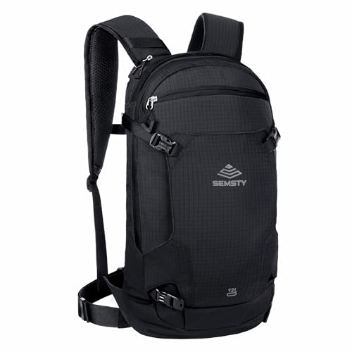 SEMSTY 12L Ski & Snowboard Backpack, Backcountry Backpack for Men Women