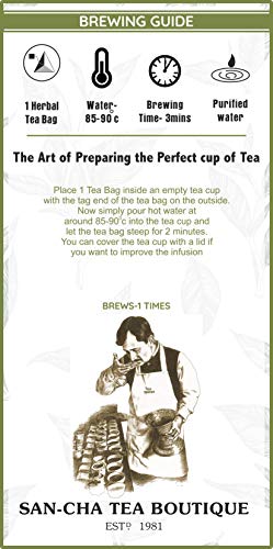 Image of Sancha Tea Boutique Valentines Tea | Herbal Tea | 100% Biodegradable Tea Bags | Pyramid Tea Bags | Blend of Real Vanilla | Lavender, Rose & Chamomile | Caffeine Free Tea | Valentine's Gift for Women | Valentine's Gift Set | Gifts for Her