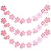 DRERIO 桜 ガーランド 春 飾り 3本入 長さ約2.3m/本 ひな祭り ガーランド 壁掛け 飾り付け 桜 装飾 お花見 雛祭り 桜の季節 お花見 玄関 店舗装飾用 撮影 室内デコレーション