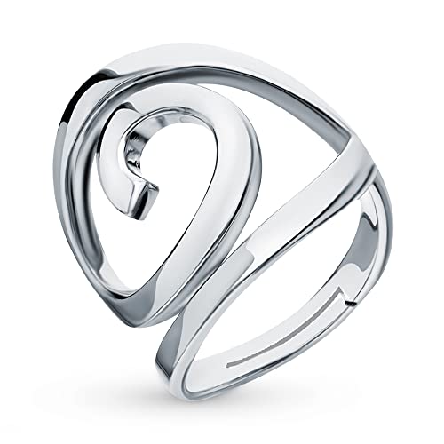 TANGPOET Ringe für Damen 925 Silber Daumenring Öffnen Verstellbare Ringe für Frauen und Mädchen Muttertag Valentinstag Weihnachten Hallowee Cover