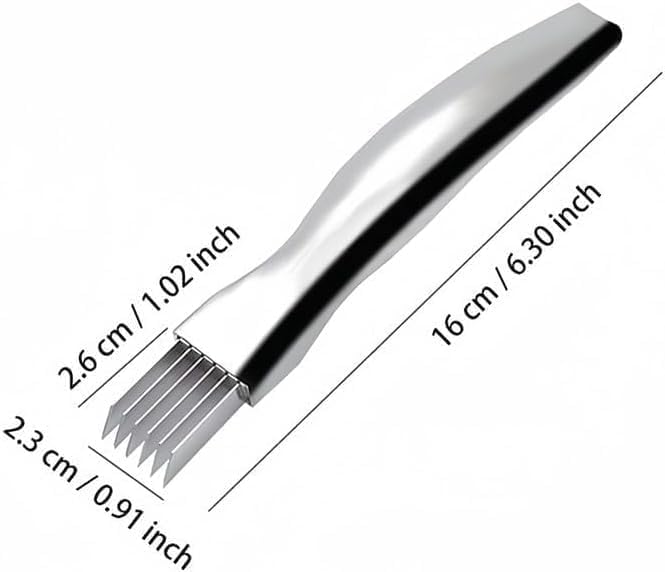 Miniatura 2 de Shred Silk The Knife - Cuchillo de cebolla verde picado - Cortador de verduras de cocina, cortador afilado de cebolleta trituradora, rebanador de