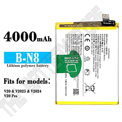 Image of THE BATTERY STORE Original Battery Compatible for VIVO S7, V20 & V20 Pro B-N8- Battery with 6 Month warrenty and high capicity Battery Backup (for VIVO B-N8)