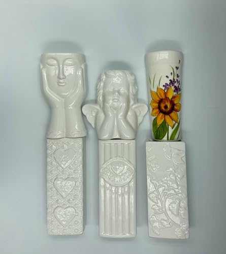 Umidificatore Decorativo in Ceramica per Stufa, Design Artistico con Motivo casuale, Smaltato a Mano, Accessorio per Migliorare Qualità dell'Aria (2)