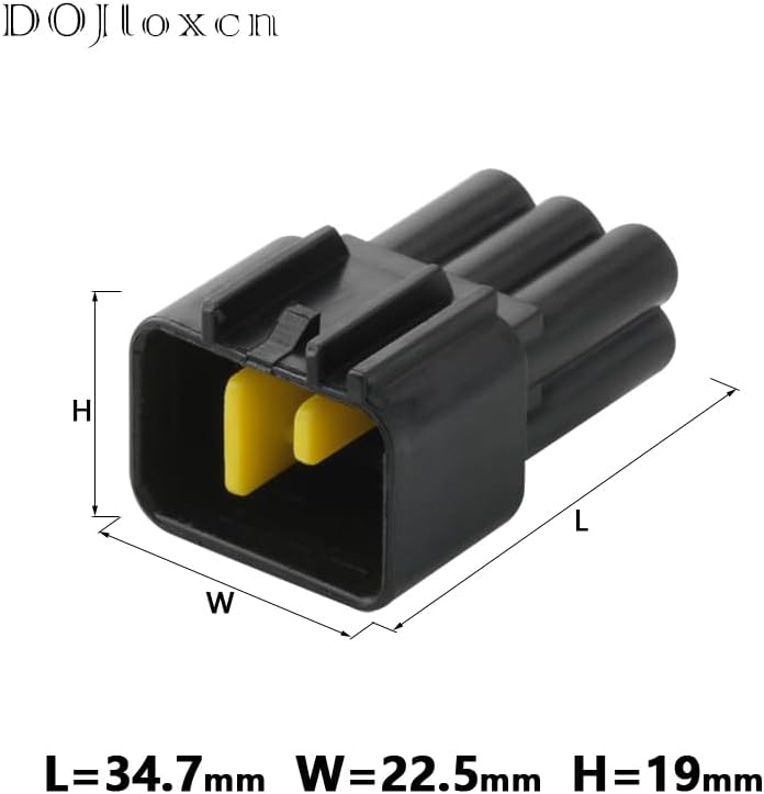 1/2/5/10/20/50 Sets 6 Pin Auto Waterproof Window LifterIgnition FW-C-6F/M-B Coil Wiring Plug Connector For Car For d For Mondeo - (Color: 6p male, Package: 10 sets)