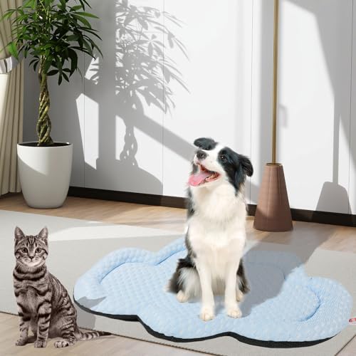 Almofada lavável para cama de cachorro, tapete de cama de cachorro médio, antiderrapante, cobertores