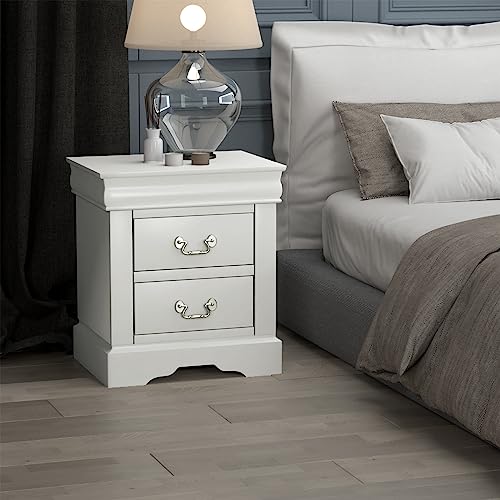 image for ACME Furniture Acme Louis Philippe III Nightstand in White, Nighstand