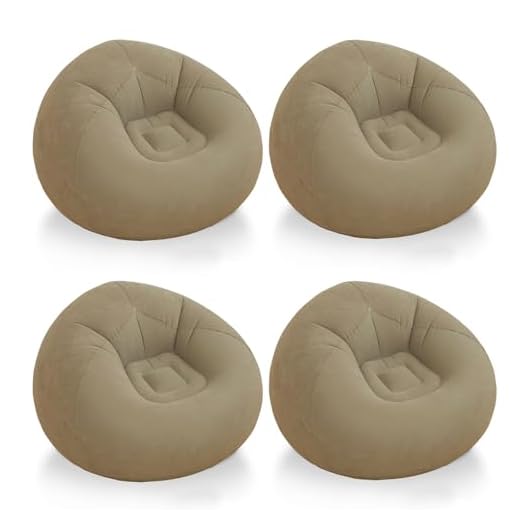 4 Pcs Inflatable Camping Bean Bag Chairs