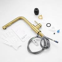 Sofetiy Wasserhahn Küche Gold, Hochdruck Küchenarmatur Ausziehbar – Ansicht 7