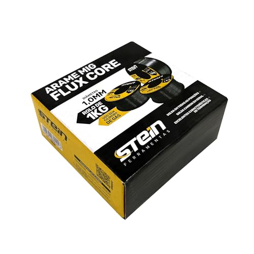 Arame Solda Mig 1,0mm Com 1Kg Sem Gás E71T0-GS 03 Rolos Stein