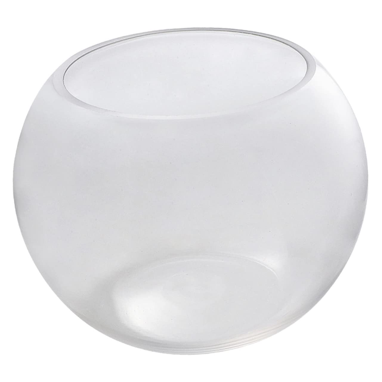 Cabilock Pecera De Cristal Pecera Micro Paisaje Recipientes con Tapas Tanque De Tortugas Pecera Pequeña Maceta De Loto Redonda Cuencos De Oficina Vidrio Recipiente Transparente Escritorio