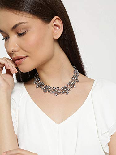 Stylish Oxidized Choker Necklace for Girls