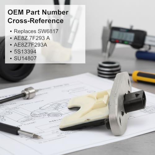 Neutral Safety Switch Replacement for 2011-2019, 2012-2018, with SW6817, AE8Z 7F293 A, Easy Installation Fitment for 2011-2019, 2012-2018