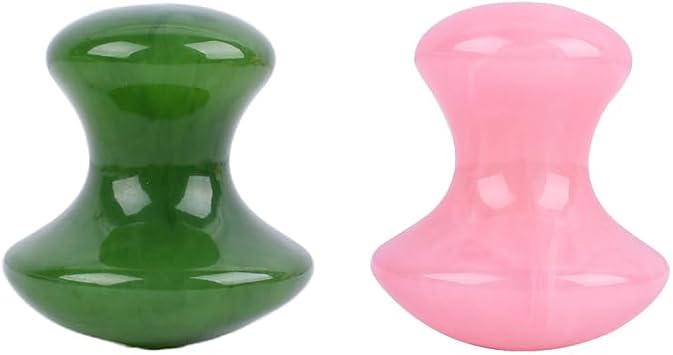 2 Pcs Mushroom Hot Massage Stones Resin Spa Massagers Tools for Women&Men
