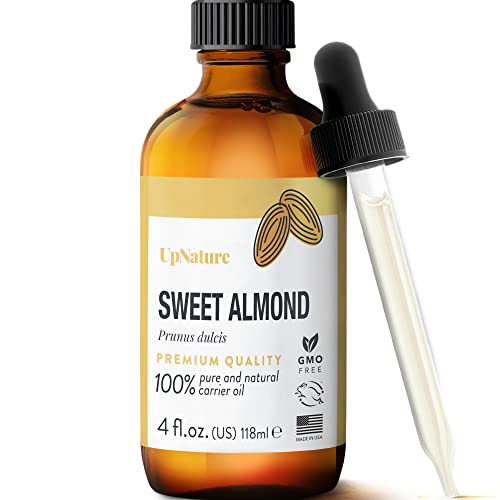 Sweet Almond Oil 4Oz -100% Pure Almond Oil For Skin, Moisturizing Body Oil & Massage Oil - Pure Almond Oil For Face & Nail Cuticle Repair - Carrier Oil For Mixing Essential Oils- Premium Quality #TOP13