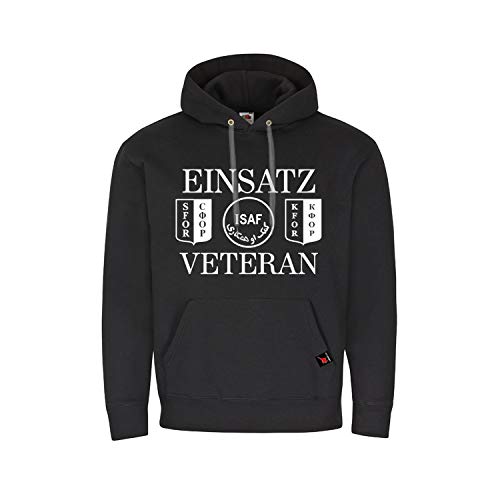 Pull Einsatzveteran ISAF SFOR KFOR noir pour les commémorations
