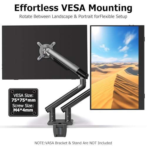 Image of Portable Monitor 15.6 Inch, Aluminum Alloy USB-C Laptop Monitor with Magnetic Smart Cover, FHD IPS Anti-Glare Second Screen for Laptop PC Mac Switch, VESA Mountable Travel Display