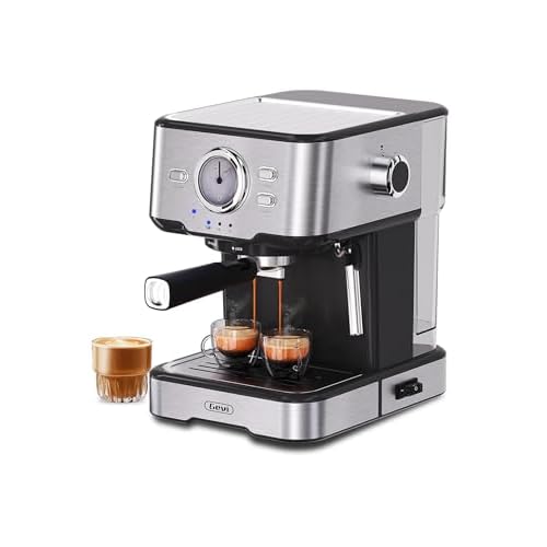 Gevi Espresso Machine High Pressure,Compact Espresso Coffee Machines with Milk Frother Steam Wand,Professional Coffee,Cappuccino,Latte Maker for Home,Espresso Maker, Gift for Coffee Lover, Dad or Mom