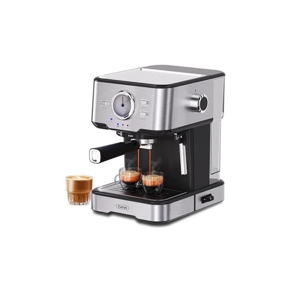 Gevi Espresso Machine High Pressure,Compact Espresso Coffee Machines with Milk Frother Steam Wand,Professional Coffee,Cappuccino,Latte Maker for Home,Espresso Maker, Gift for Coffee Lover, Dad or Mom