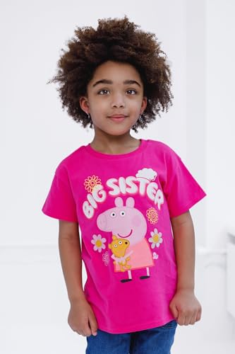 Image of Peppa Pig Girls' Short Sleeve T-Shirt Toddler to Big Kid