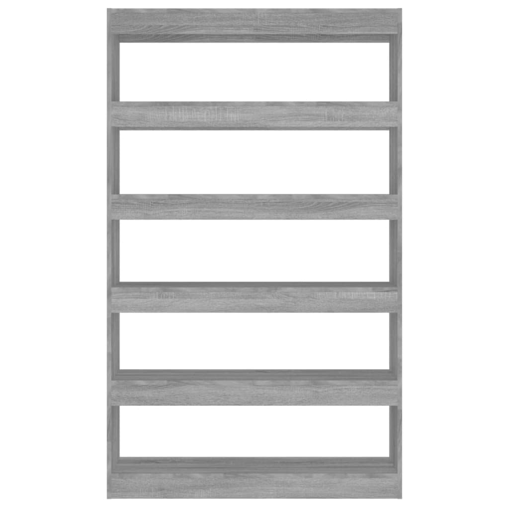INLIFE Librería/separador de ambientes, gris Sonoma, 100 x 30 x 166 cm, gris, 42,3 kg, 813639