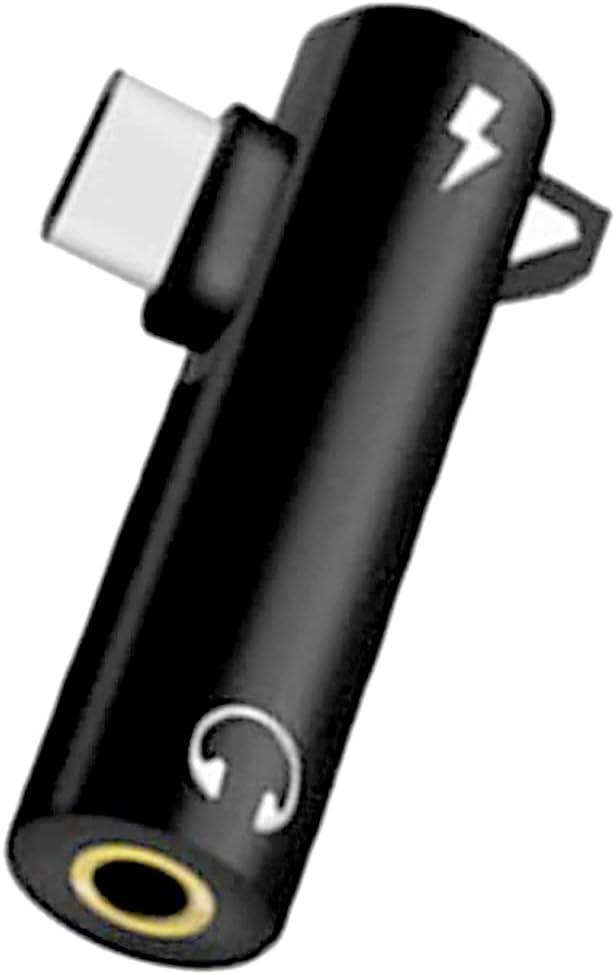 Type-C Audio Adapter Hook Call Music Charging 2-in-1 3.5mm Round Hole Earphone Converter