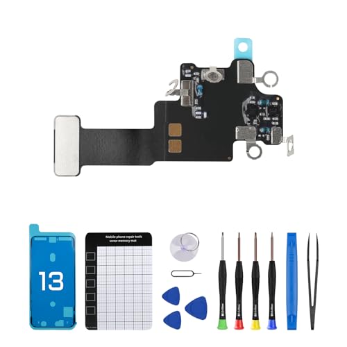 Risidamoy for iPhone 13 WiFi Signal Antenna Flex Cable Replacement for iPhone13 WLAN Diversity Antenna Part with Repair Tool Screwdriver and Suction Cup A2631 A2633 A2634 A2635 A2482