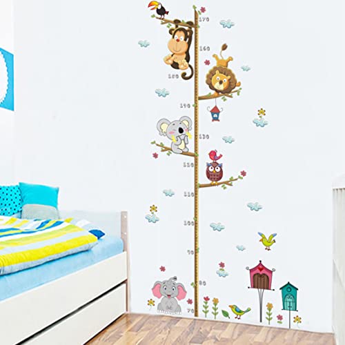Vinilo Decorativo Medidor de Animales Selva Jungle para Pared miniatura 5