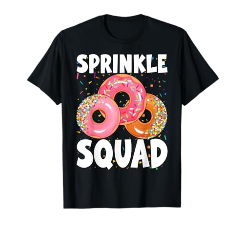 Donut Lover Matching Birthday Cool Donut Sprinkle Squad T-Shirt