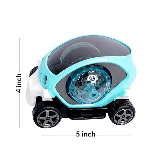 Image of Prime Musical 360-Degree Rotating Stunt Car Bump and Go Toy with Flashing Light & Music with Colorful Lighting for Kids (Stunt Car)