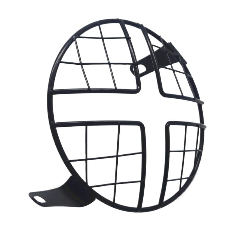 Grille de protection phare moto aluminium couvercle avec support