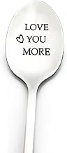 Love You More Spoon Gifts for Him Her Boyfriend Girlfriend Husband Wife Anniversary Spoon Gifts for Couple Christmas Birthday Gifts Valentines Day Gifts for Couple