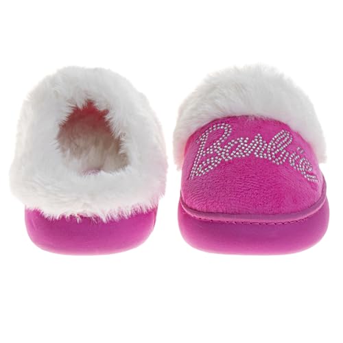 Josmo Barbie Girls Slippers Cozy Fuzzy Plush House Shoes Warm Indoor Outdoor Kids Bedroom Slippers for Little Kid Big Kid Adults3